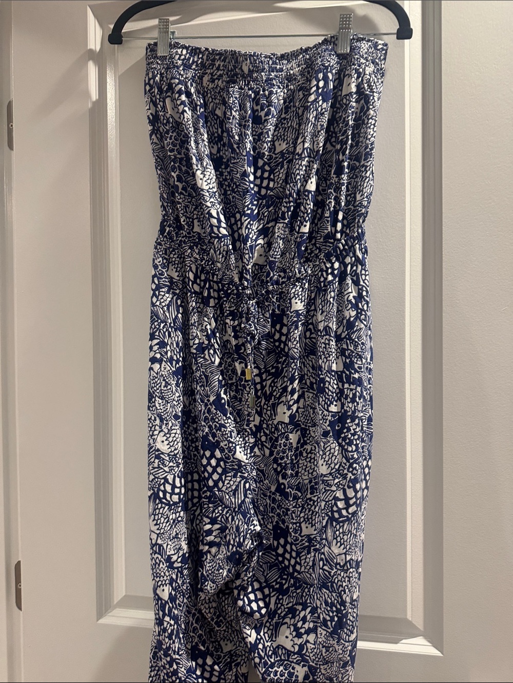 Lilly Pulitzer for Target Navy & White Strapless jumpsuit